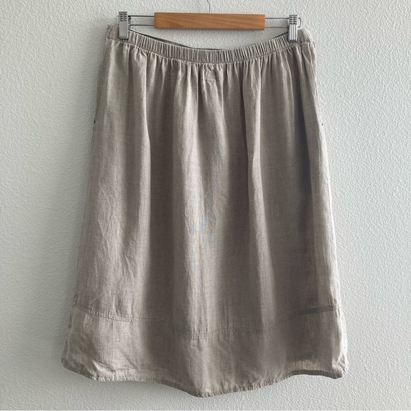 Flax Tan Midi Skirt - Picture 8 of 10